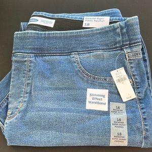 OLD NAVY WOMENS ROCKSTAR SUPER SKINNY JEGGINGS MID-RISE